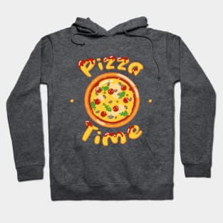 Pizza time hipsters print who love fastfood Hoodie